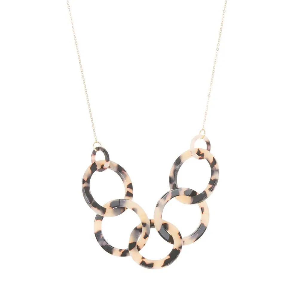 Blonde Tortoise Link Chain Necklace