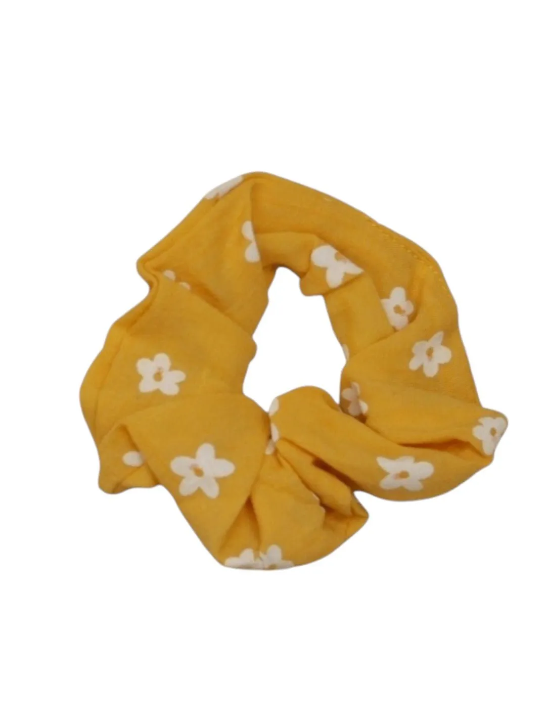 Charming Floral Scrunchies and Hair Clip Set for Girls