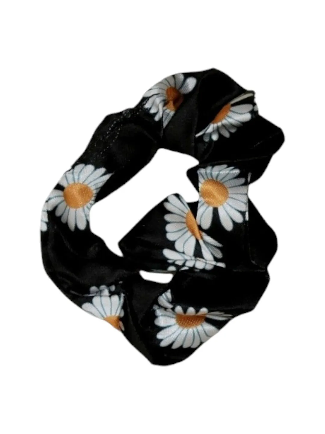 Charming Floral Scrunchies and Hair Clip Set for Girls
