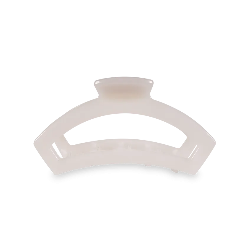 Coconut White Open Medium Teleties Clip