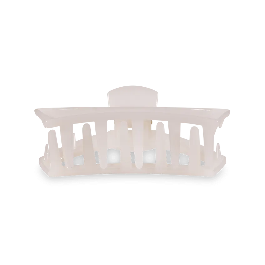 Coconut White Open Medium Teleties Clip