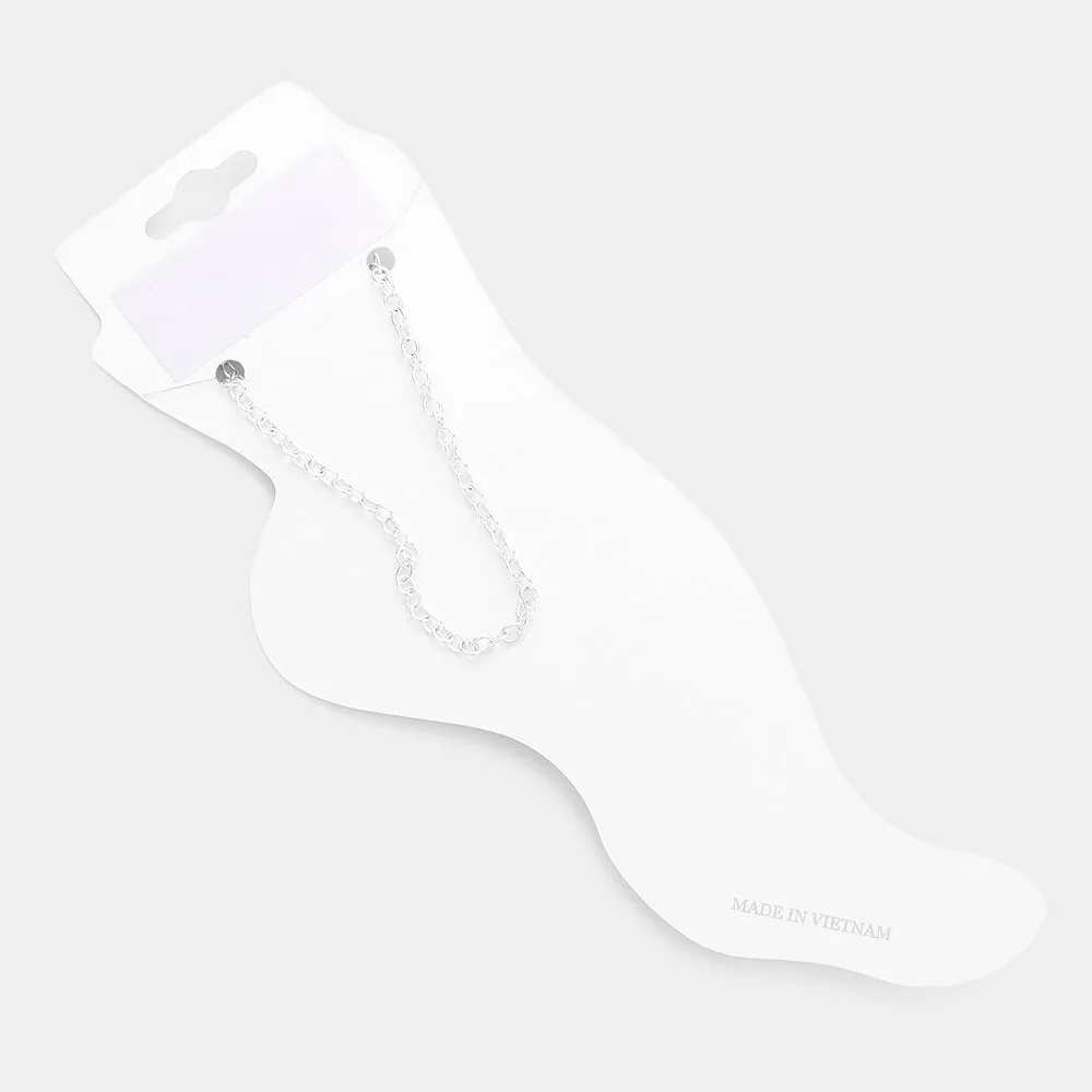 iLLASPARKZ 3D Dolphin Charm Anklet