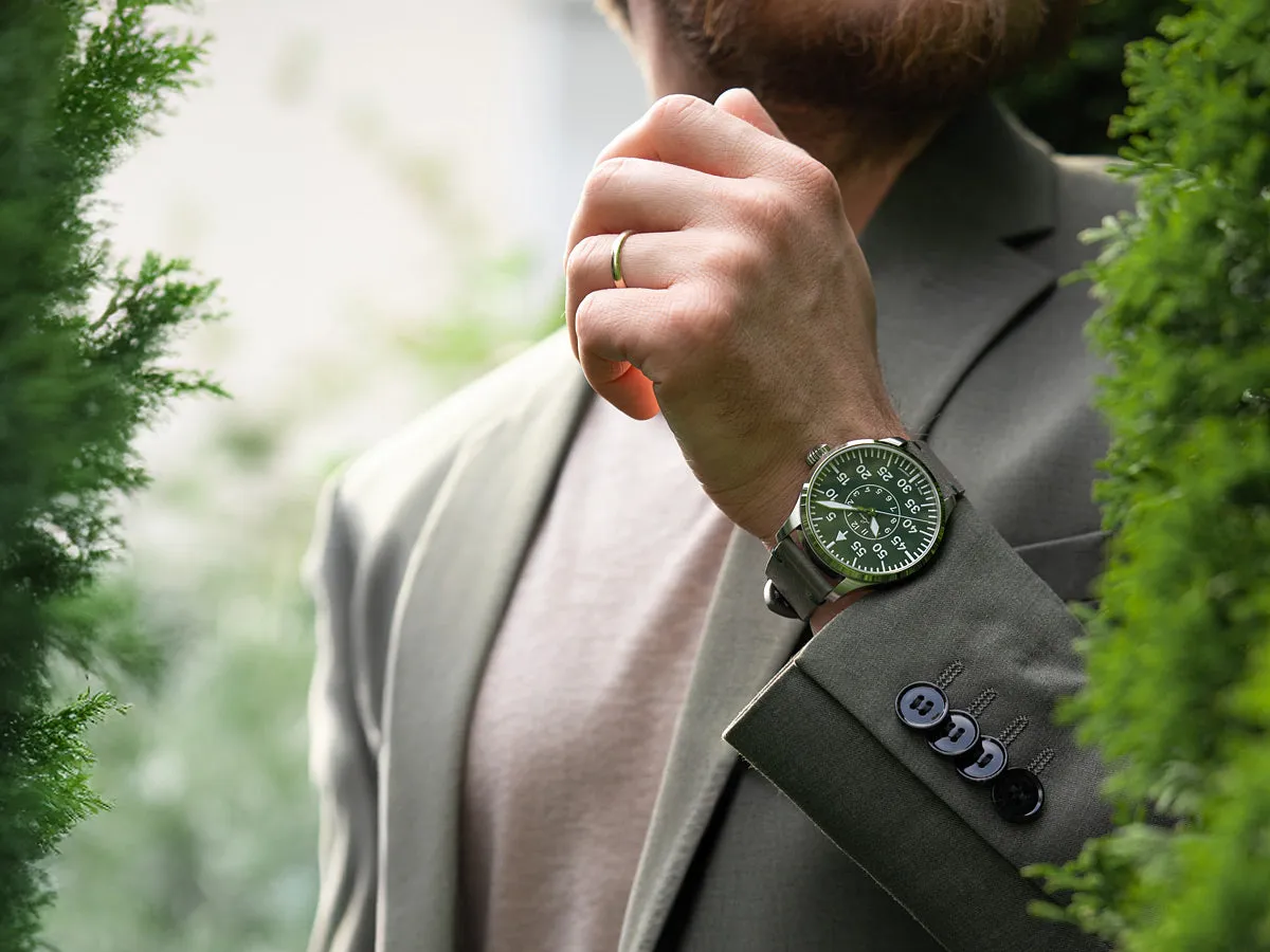 LACO PILOT WATCH BASIC AACHEN GRUN 42 MM AUTOMATIC