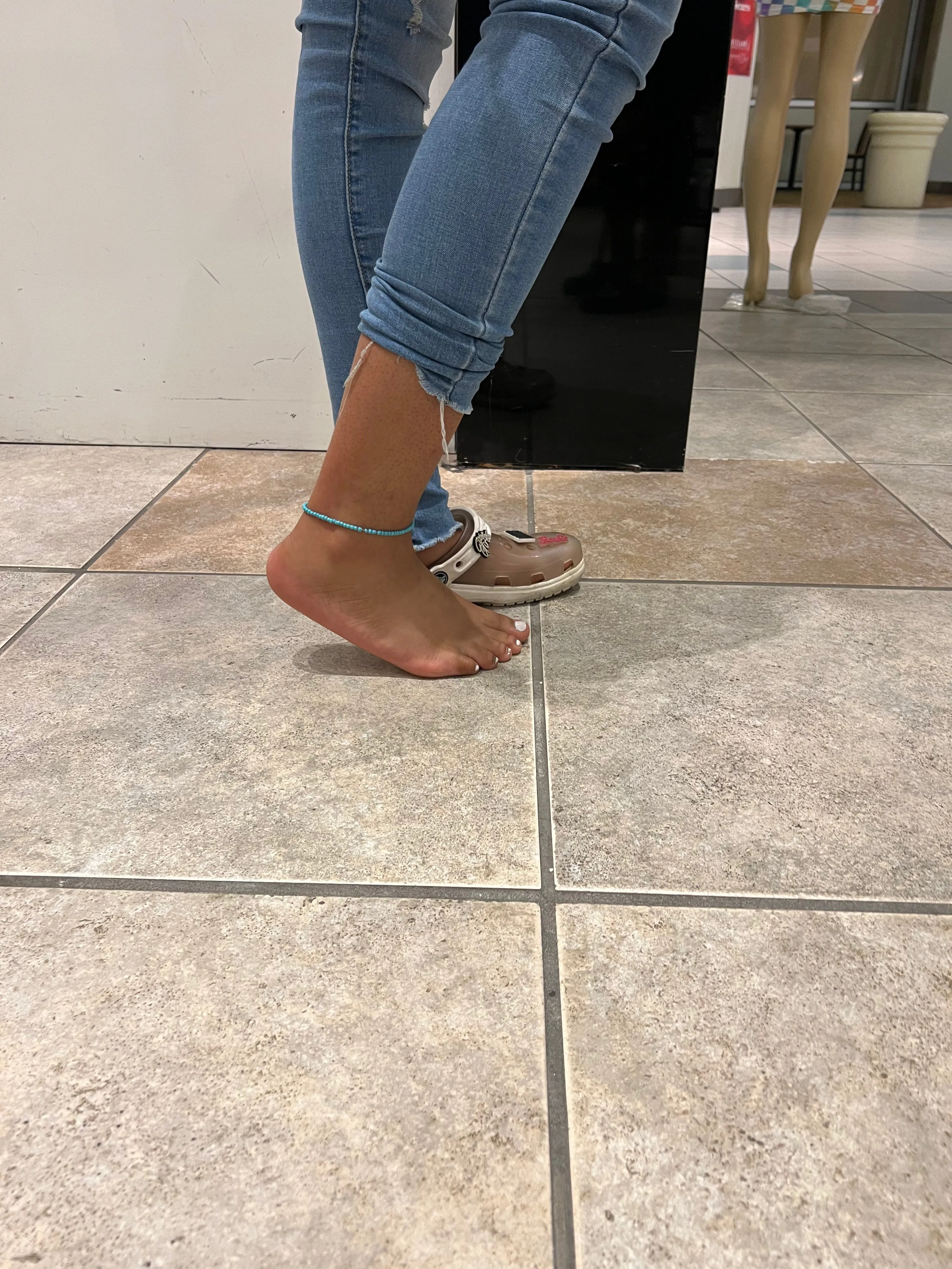 Sky blue anklet