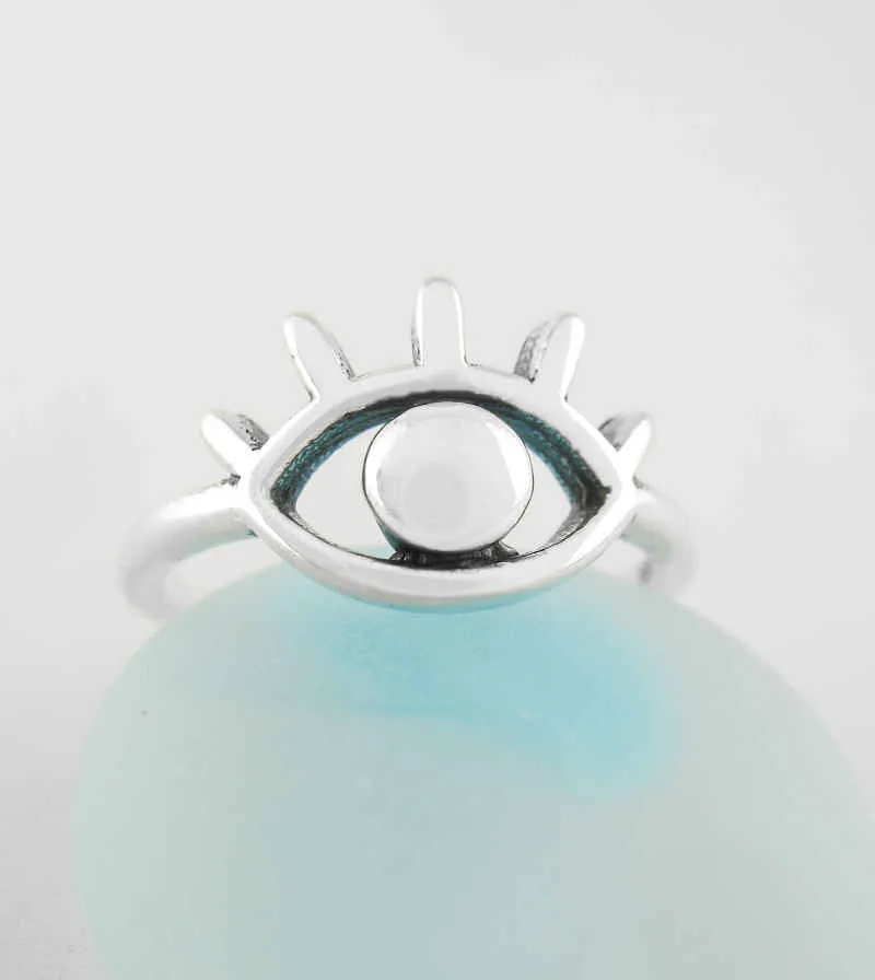 Watchful Evil Eye Toe-Midi-Knuckle Ring, Adjustable